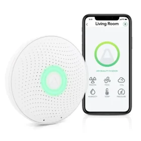 AirThings Wave plus - senzor kvality ovzdušia amp; radónu amp; vlhkosti amp; teploty amp; VOC amp; CO2 a tlaku (7090031109301)