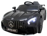 Mamido Elektrické autíčko Mercedes GTR-S čierne s mäkkými kolesami EVA a pohodlným sedačkom s licenciou