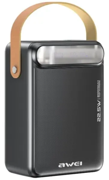Awei P102K čierna / Powerbanka / 80000mAh / PD 22,5 W / 2x USB-C / 3x USB-A (P102K)