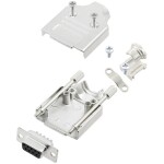 TRU COMPONENTS TCMHDM09DBSK 7709884 sada D-SUB zásuvková lišta 180 ° Pólov: 9 spájkovaný 1 ks; 7709884
