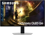 27" Samsung Odyssey OLED G6 strieborná / Monitor / OLED / QHD 2560x1440 / 240Hz / HDR10 / HDMI + DP (LS27DG612SUXEN)