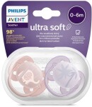 Philips AVENT Cumlík Ultrasoft Premium zvieratko 0-6m dievča 2 ks