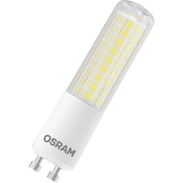 OSRAM HOMELIGHTING 4058075607378 LED En.trieda 2021 E (A - G) GU10 tvar batérie 7 W = 60 W teplá biela (Ø x d) 20 mm x 82 mm 1 ks; 4058075607378