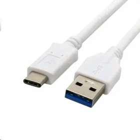 C-tech USB-C kábel 2 m biela / USB 2.0 A (M) - USB-C (M) (8594125009762)