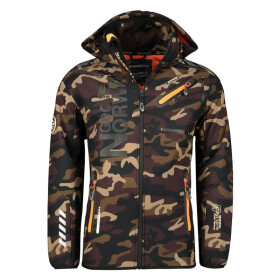 Geographical Norway Softshellová bunda Royaute M WU1057H-GN-KAKI-ORANGE men L