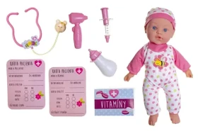 TEDDIES Bábika bábätko choré 36 cm