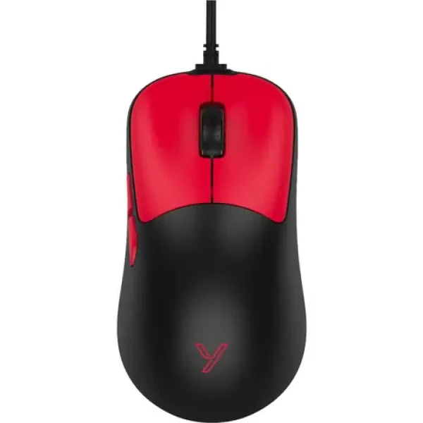 YENKEE YMS 3300RD APEX USB čierno-červená / herná optická myš / 16000 DPI / 6 tlačidiel / USB / 1.5 m (8590669370368)