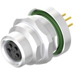 Weidmüller SAIE-M8B-8-H5.5TL zabudovateľný zástrčkový konektor pre senzory - aktory, 2421650000, piny: 8, 10 ks; 2421650000