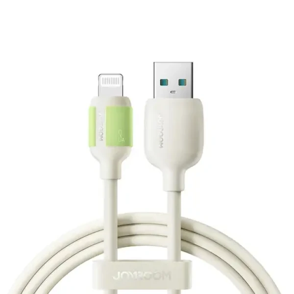 Joyroom S-A53 Nabíjací kábel s fluorescenčným hrotom USB-A (M) - Lightning (M) 3A 1.2m béžová (6956116730475)