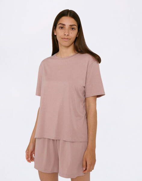 Organic Basics Soft Touch Boxy Tee Dusty Rose M