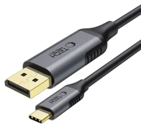 Tech-Protect UltraBoost čierna / Kábel USB-C na DisplayPort 1.4 / 8K 60Hz / 180 cm