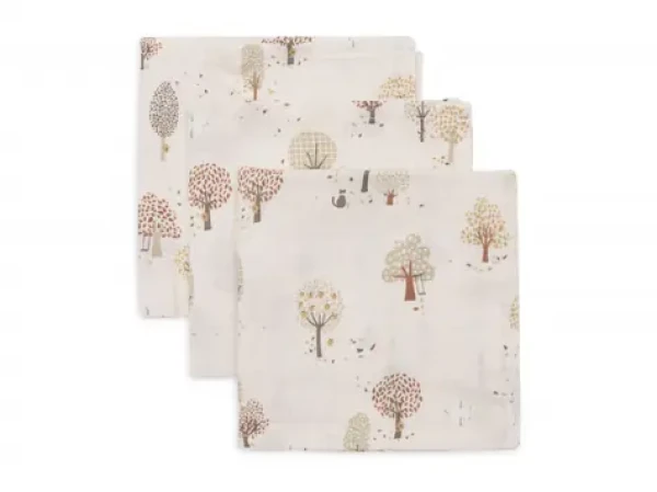 Jollein Obrúsky mušelínové 3 ks 31x31cm Tiny Park (537-848-68102)