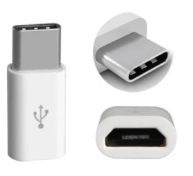 Aligator Adaptér microUSB - USB-C biely pre nabíjačky a dátové káble (SMA0465)