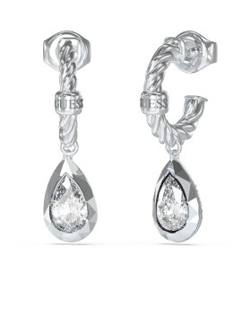 Guess Elegantné oceľové náušnice 4G Light JUBE05243JWRHT/U