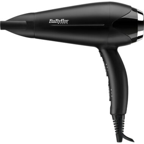 BaByliss D572DE Turbo Smooth čierna / sušič vlasov / 2200 W / 3 teploty / 2 rýchlosti / Ionizácia / Difuzér (D572DE)