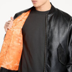 Bunda Wasted Paris M Kingdom Faux Leather Bomber Black XL