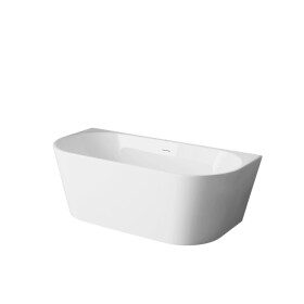 INVENA - Voľne stojaca vaňa priečnej 160 cm Astri so sifónom AN-03-16U-F
