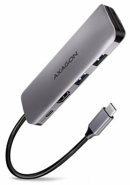 Axagon HMC-5 Superspeed Combo 5in1 HUB/USB 3.2 Gen 1 hub. / HDMI / USB-C 20 cm / SDµSD / PD 100W / kovový plášť (HMC-5)