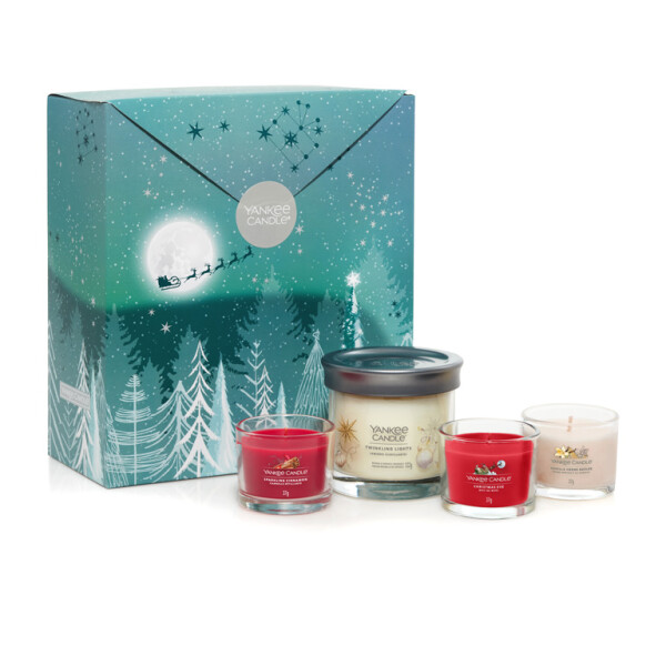 Yankee Candle Darčeková Sada 3 Sklenených votívnych sviečok A Signature Tumbleru 3x 37g / doba horenia: až 3x 10h (5038581151939)