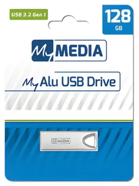MyMedia MyAlu 128GB strieborná / Flash disk / USB 3.2 Gen 1 / čítanie: 80 MB/s (69278)