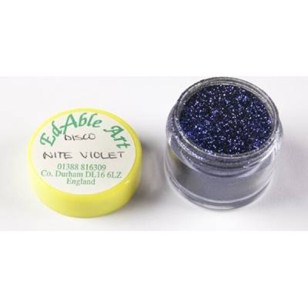 Tŕpyt dekoratívne disco Nite Violet - Edable Art