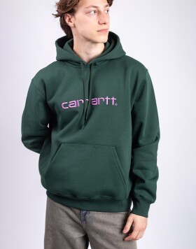Carhartt WIP Hooded Carhartt Sweat Sycamore Tree/Phlox L