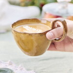 Ib Laursen Kameninový hrnček Ocean Mustard 200 ml