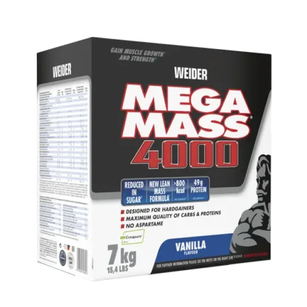 Mega Mass 4000 - Weider (vanilka, 7000 g) (4829-6-7000g-vanilka)
