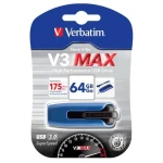 Verbatim Store #39;n#39; Go V3 Max 64 GB modrá / Flash Disk / USB 3.0 / čítanie: 300MBs (49807)