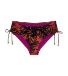 SUMMER PALM - Midi bikiny s tvarovacím efektom a nastaviteľnými bokmi Triumph BROWN 46