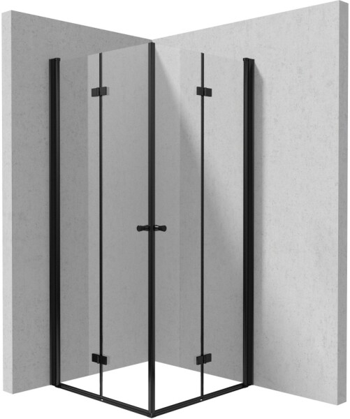 DEANTE - Sprchovací kút Kerria Plus čierna, štvorcová, 90x90 cm KKNNX09X09