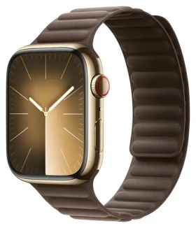 Devia Deluxe Magnetic Fiber taupe / Remienok / Apple Watch 44/45/46mm / magnetický (6942297104624)