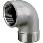 Metabo 0903064838 uhlový pripojovací kus 44,9 mm (1 1/2) vnútorný závit, 47,81 mm (1 1/2) vonkajší závit nerezová ocel; 0903064838