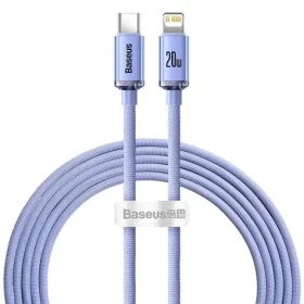 Baseus CAJY000305 Kábel USB-C (M) - Lightning (M) 2 m fialová / 20W (CAJY000305)