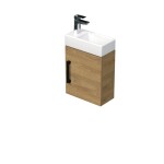 Kúpeľňová skrinka s umývadlom SAT Cube Way 40x47,5x20 cm dub Hickory mat CUBE320401DCDH CUBE320401DCDH