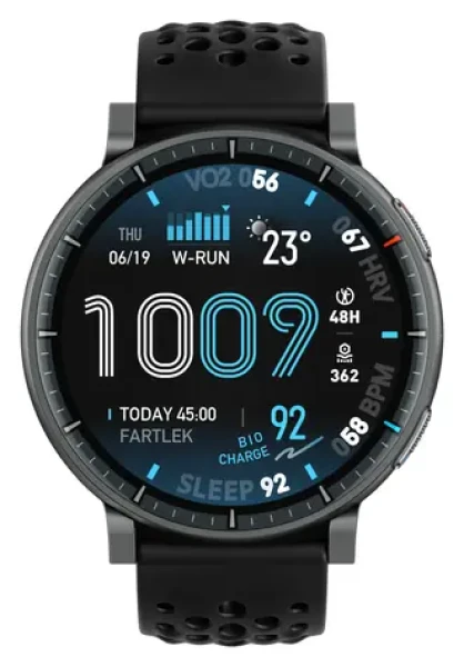 Amazfit Active Max čierna / Chytré hodinky / 1,5" AMOLED / Bluetooth 5.3 / Android 7+ iOS 14+ (W2556GL1N)