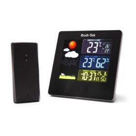 Bodi-Tek digital weather station / Meteostanica / zobrazenie dátumu a dňa v týždni / teplota v °C/°F / 12/24h formát / 7 jaz (BT-HGWS)