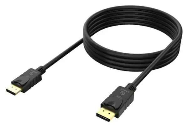 Akasa AK-CBDP27-20BK / Kábel DisplayPort na DisplayPort / 2 m / DisplayPort 2.1 / 16K (AK-CBDP27-20BK)
