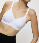 TRIACTION - Športová podprsenka bez kostice na jogu a pilates Triumph WHITE 85D