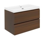 Kúpeľňová skrinka s umývadlom SAT B-Way 79x50x45 cm orech mat BWAY280NUTU4 BWAY280NUTU4