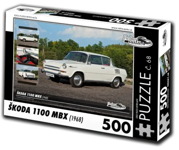 RETRO-AUTA Puzzle č. 68 Škoda 1100 MBX (1968)