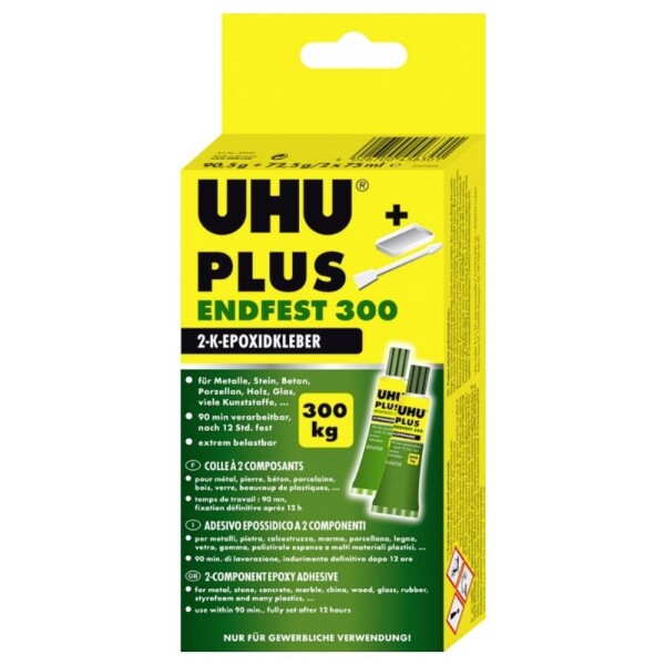 UHU Plus Endfest 300 dvojzložkové lepidlo 45630 163 g; 45630