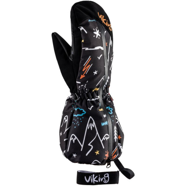 Detské zimné rukavice Viking Snoppy Aqua Thermo Tex s membránou čierne (125/23/2288/09) 3