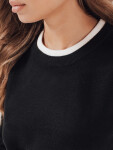 Dámsky základný sveter DARMILA black FashionStreet MY2504 M/L