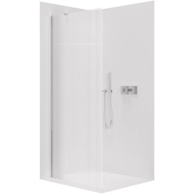 CERANO - Sprchová zástena Walk-in Onyx YL/P - 8 mm - chróm, ryhované sklo - 150x200 CER-8050BD1253