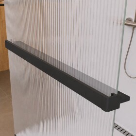 Mereo Polička k WALK IN do priestoru, 120 cm, čierny ALU CK10621PBD