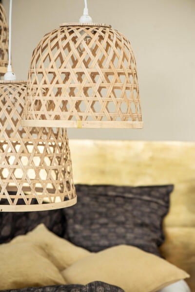 IB LAURSEN Stropná lampa Bamboo Shade