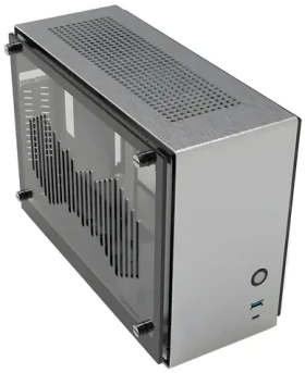 Zalman M2 Mini strieborná / PC skriňa / Mini-ITX / USB 3.0 + USB-C 3.1 / priehľadná bočnica / riser card (M2 Mini Silver)