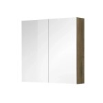 Mereo Aira, kúpeľňová galerka 80 cm, zrkadlová skrinka, dub Halifax CN717GH