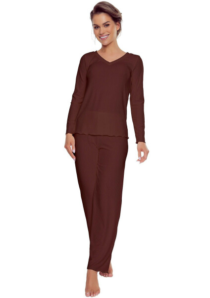 Eldar First Lady Rosaria pyžamo dĺžka/r S-XL čokoláda L